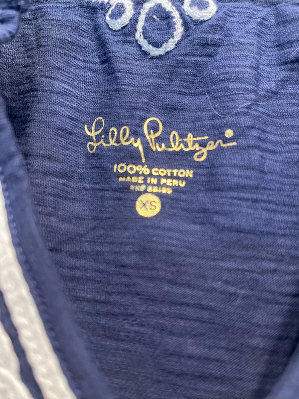 Lilly Pulitzer Navy Kaia Tunic.  (NWOT) - Picture 3 of 3